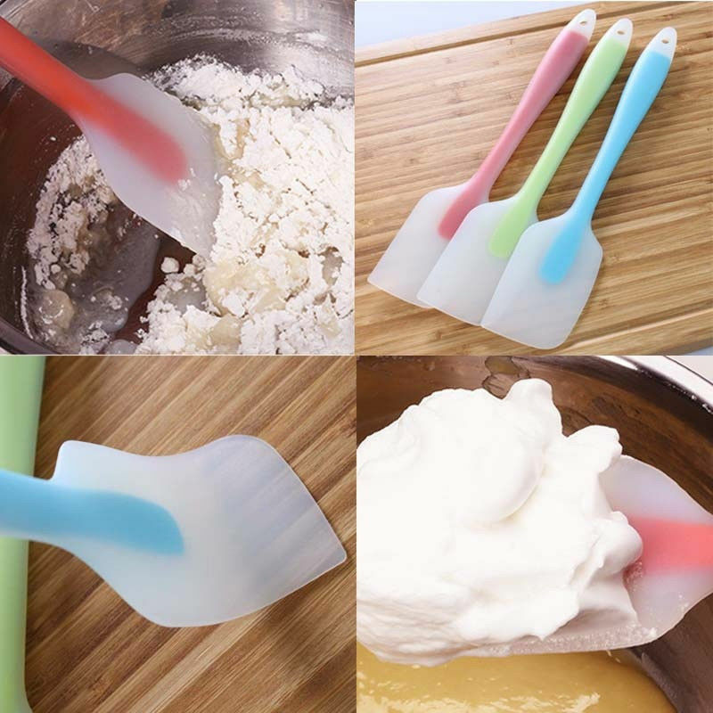 

Silicone Cake Cream Butter Spatula Mixing Batter Scraper Brush Baking Cook Tool