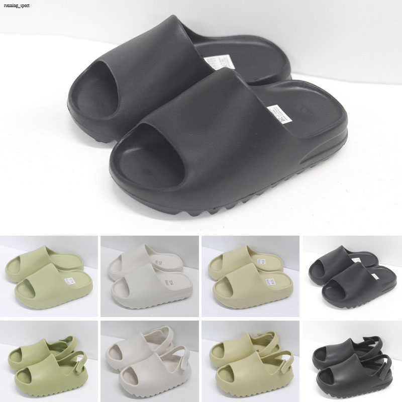 

Mens Slippers sandals earth brown resin slide shoes triple black soot bone white men women beach sneakers foam runner eur 23-45