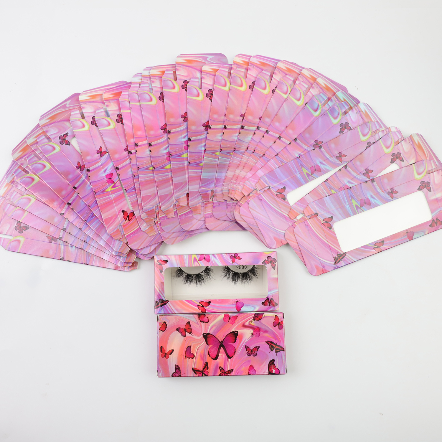 

Wholesale Make Up Cases Eyelash Packaging Box In Bulk Mink Lashes Paper Boxes Package Makeup Eyelashes Case Beauty Tools