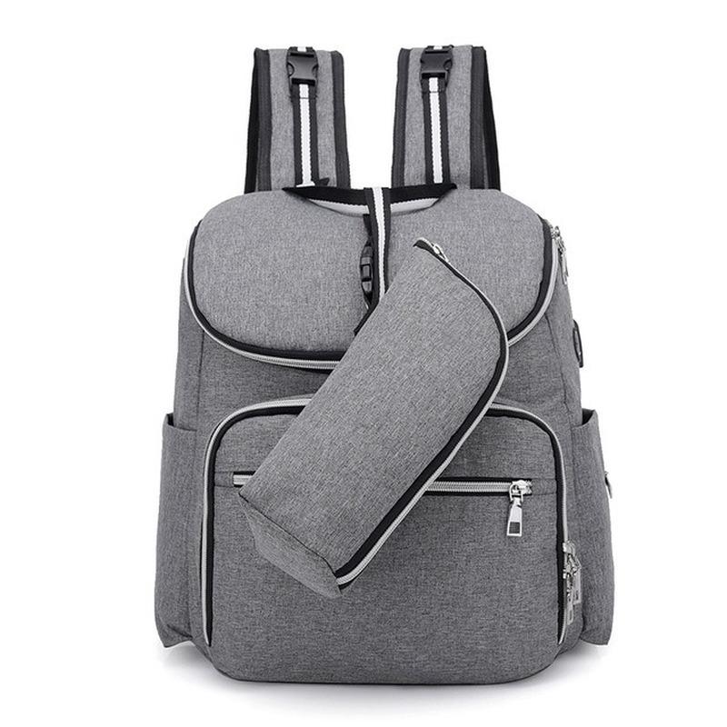 

Backpack Women Multifunction Mommy Bag USB Headphones Waterproof Mom Fashion Bags Double Backpacks Diaper