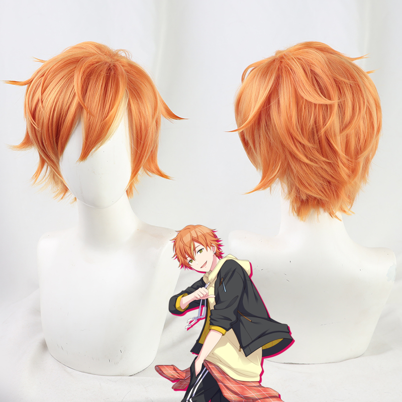 

Project Sekai Colorful Stage Vivid BAD SQUAD Shinonome Akito Cosplay Wig for Halloween Party Play Role + Hair Cap, The same as picture