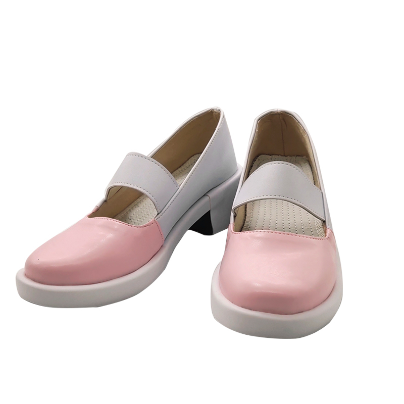

Anime Japanese Game Doki Literature Club Cosplay Shoes Harujuku Women's Spring Monika Lolita Shoe Hdb9, Pink