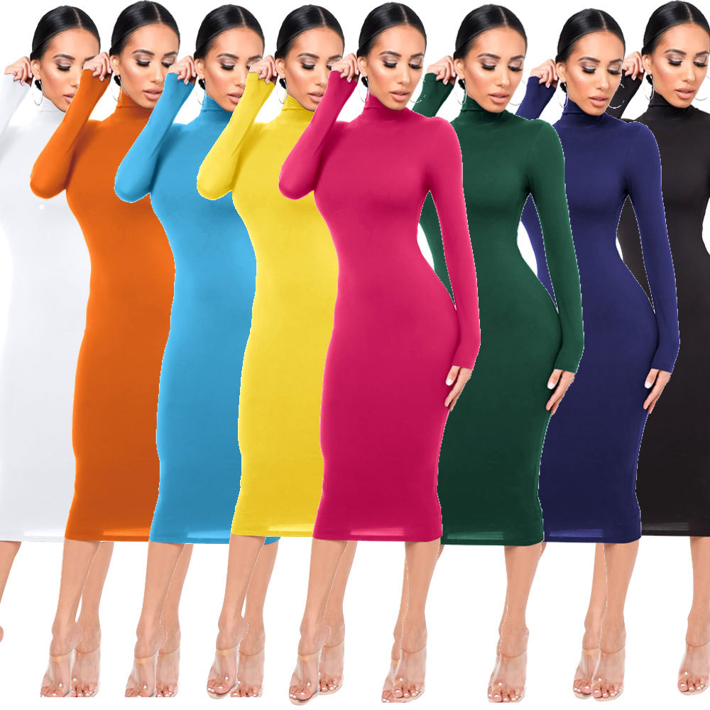 

Winter Soft Cotton Stretch Black Party Dresses Plus Size Skinny Sexy Club Wear Gorgeous Warm Maxi Bandage Bodycon Dress, Black;gray