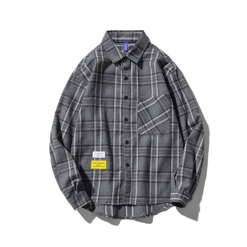 

2021 Casual Brand Plaid Men's Shirts Long Sleeves New Spring Autumn Plus Asian Size M-5xl C773 Zjt7, C773 1