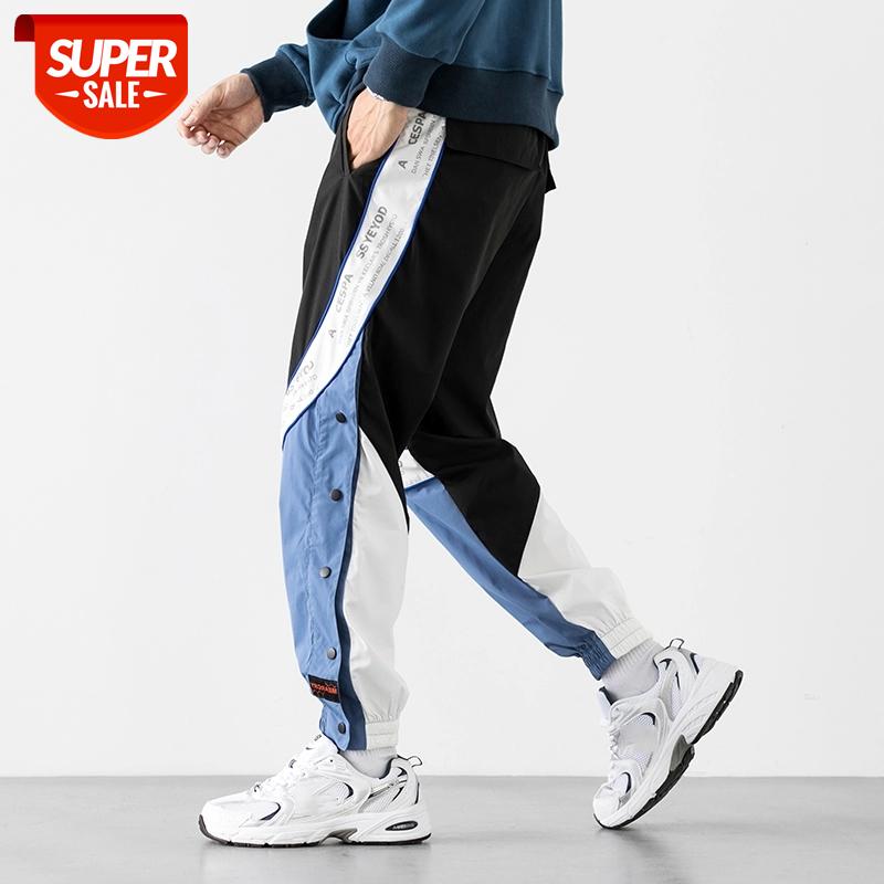 

HIP HOP Streetwear Sport Spring Autumn Rock Black RED Men'S Pocket Pants Fashions Joggers Casual Skateboard Trouser #2t7Z