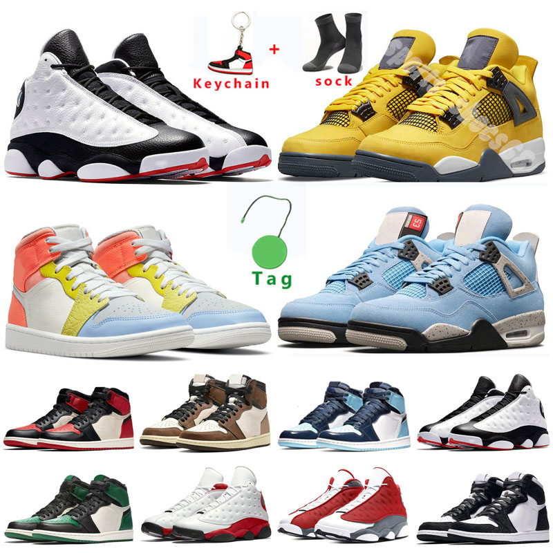 

Newest Jumpman 1 Mens outdoor athletic Shoes Low Tropical Light Travis UNC Obsidian Ember Glow Black Bred Toe Retroes 1s Women Sports trainers, Shown