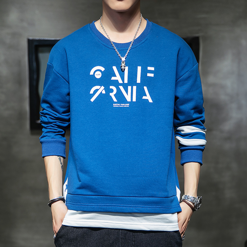 

2021 New Autumn Print Men Hoodies Sweatshirt Cotton Hip Hop Streetwear White Male Tops Coats Soft Blue Yellow Pullover Shirt  Hf5q