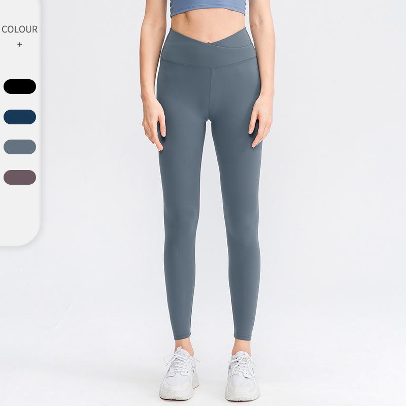 

Yoga Outfit Autumn And Winter High Waist Pants Female Skin-friendly Double-sided Nude Cross Running Fitness Sweatpants02329