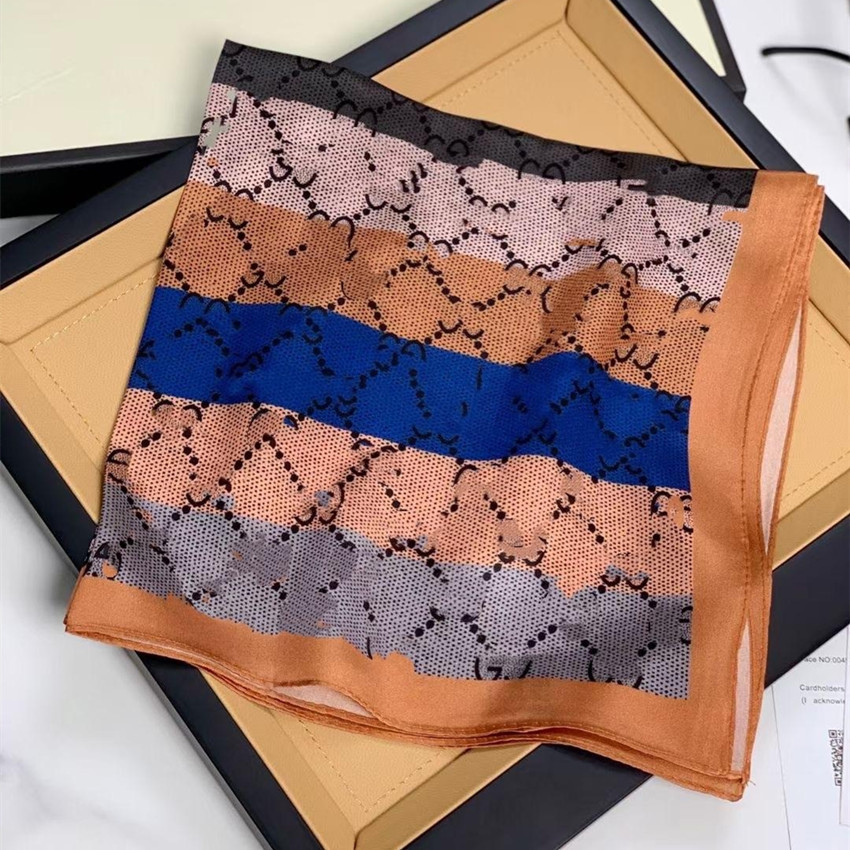 

High fashion female scarf, silk style designer design women beautiful elegant small square silk headwear scarfs