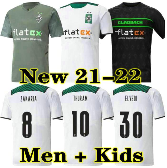 

(With VAT) 2122 MÖNCHENGLADBACH soccer jersey 120th anniversary Gladbach 2021 2022 Monchengladbach THURAM Borussia Football shirt adult men + kids kit, 21 22 3rd