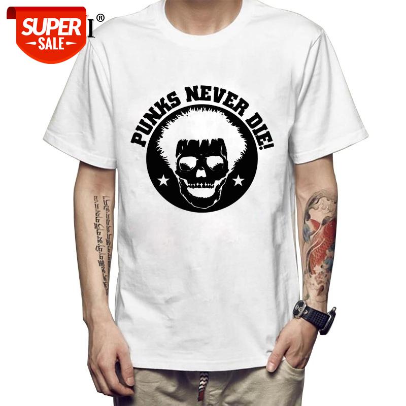 

XIN YI Men's T-shirt Top Quality 100% cotton Skull printing casual loose o-neck men tshirt short sleeve t-shirt male tee shirts #P046, White;black