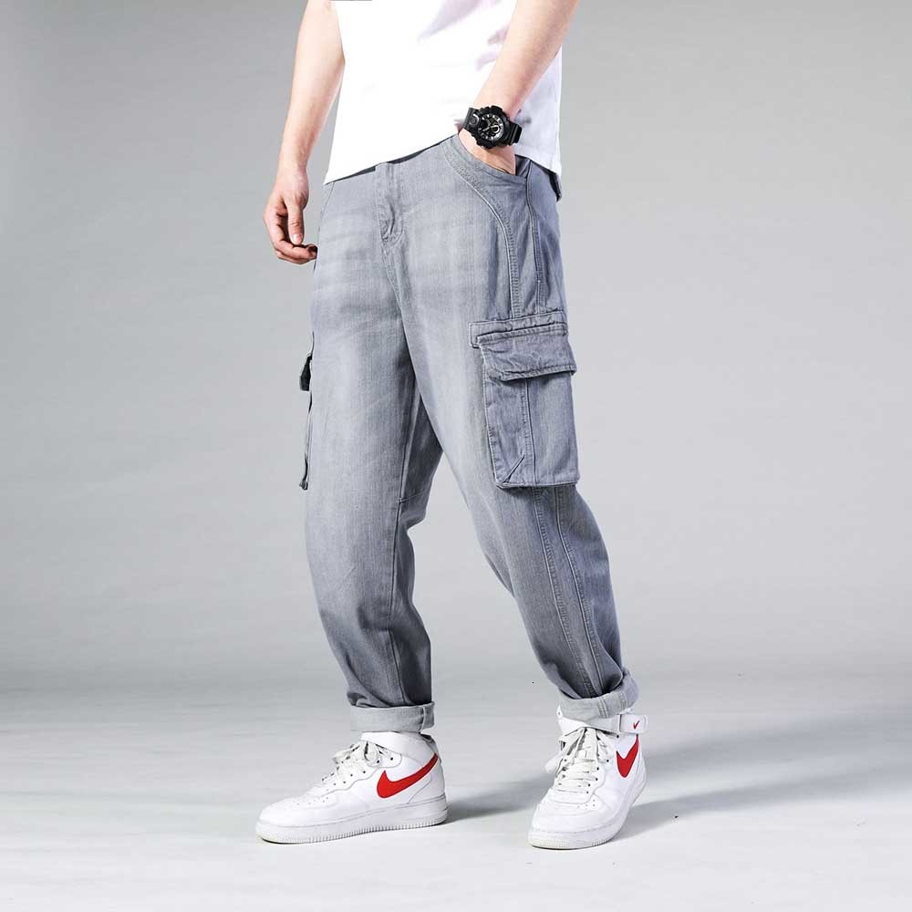 

2021 New Mode Male Load Loose Pants Pockets Denim Density Plus Size Jeans Men's Clothes Qx9m, Games