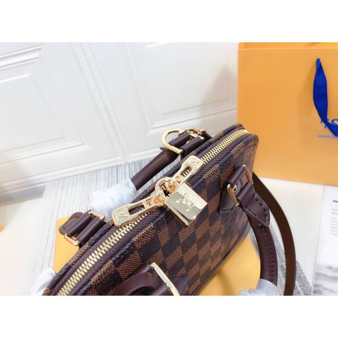 

LV LOUIS VITTON limited edition checker board Alma BB canvas Toronto handle handbag single shoulder shell bag