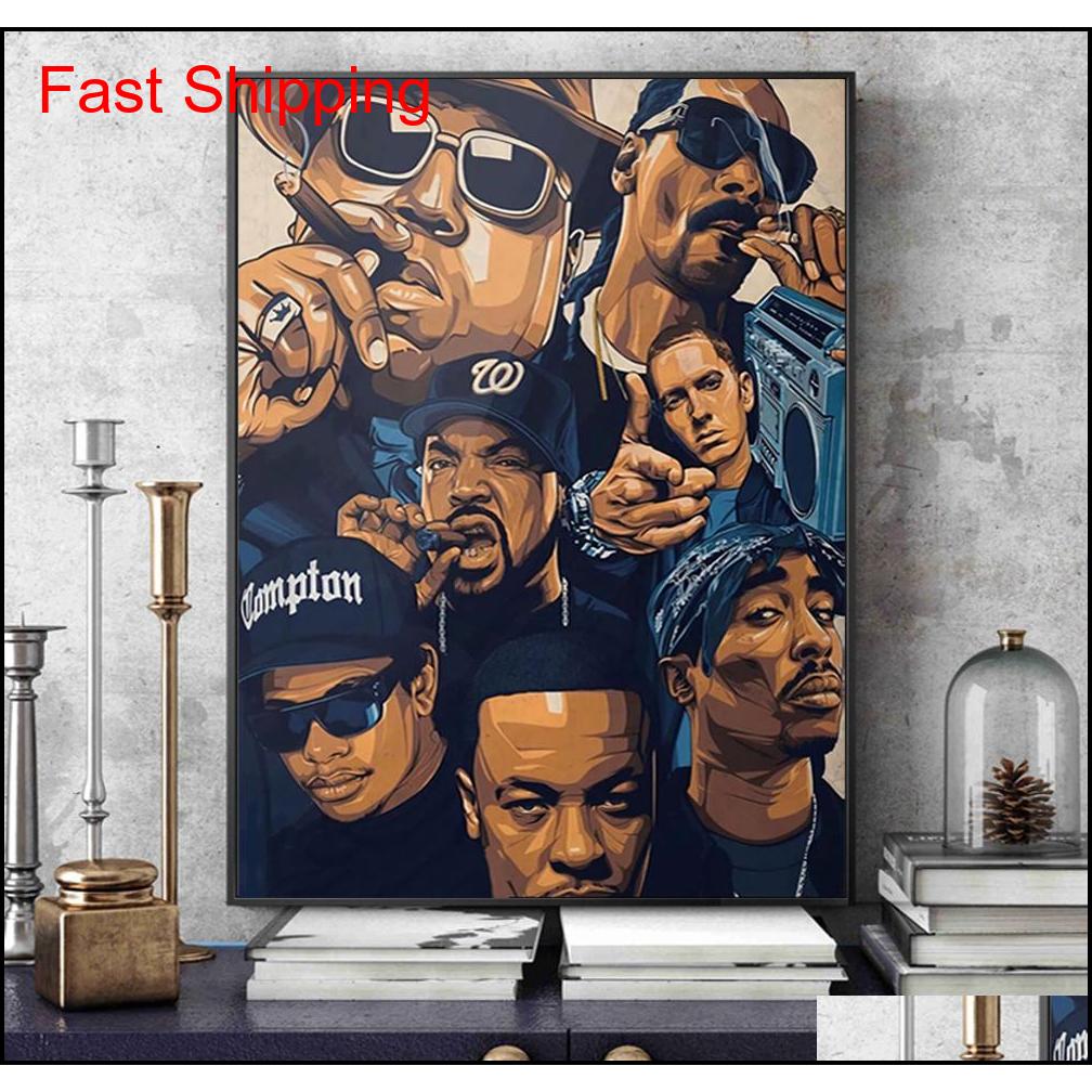 

Fashion West Coast Hip Hop Tupac Music Poster And Prints Canvas Painting On Wall Art 2pac Picture For Hom qylLjd toys2010