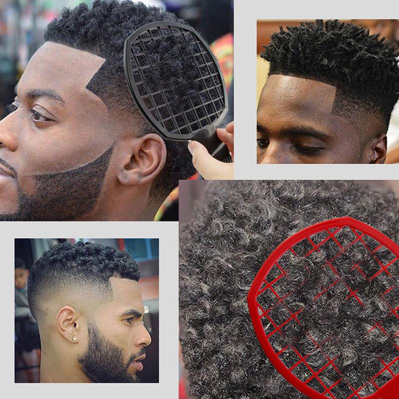 

Hair Brushes Fashion Men's Double Ended Twist Up Comb Professional Curly Dirty Braid Perm Style Twisted Tool