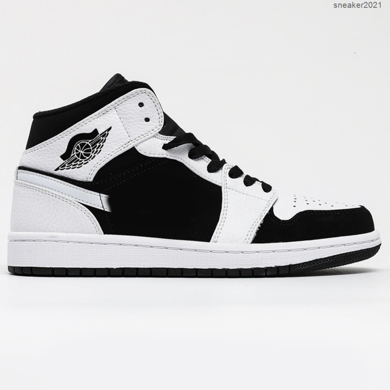 

High quality men's Jumpman 1 basketball shoes and women's Black white panda outdoor casual sports, #1