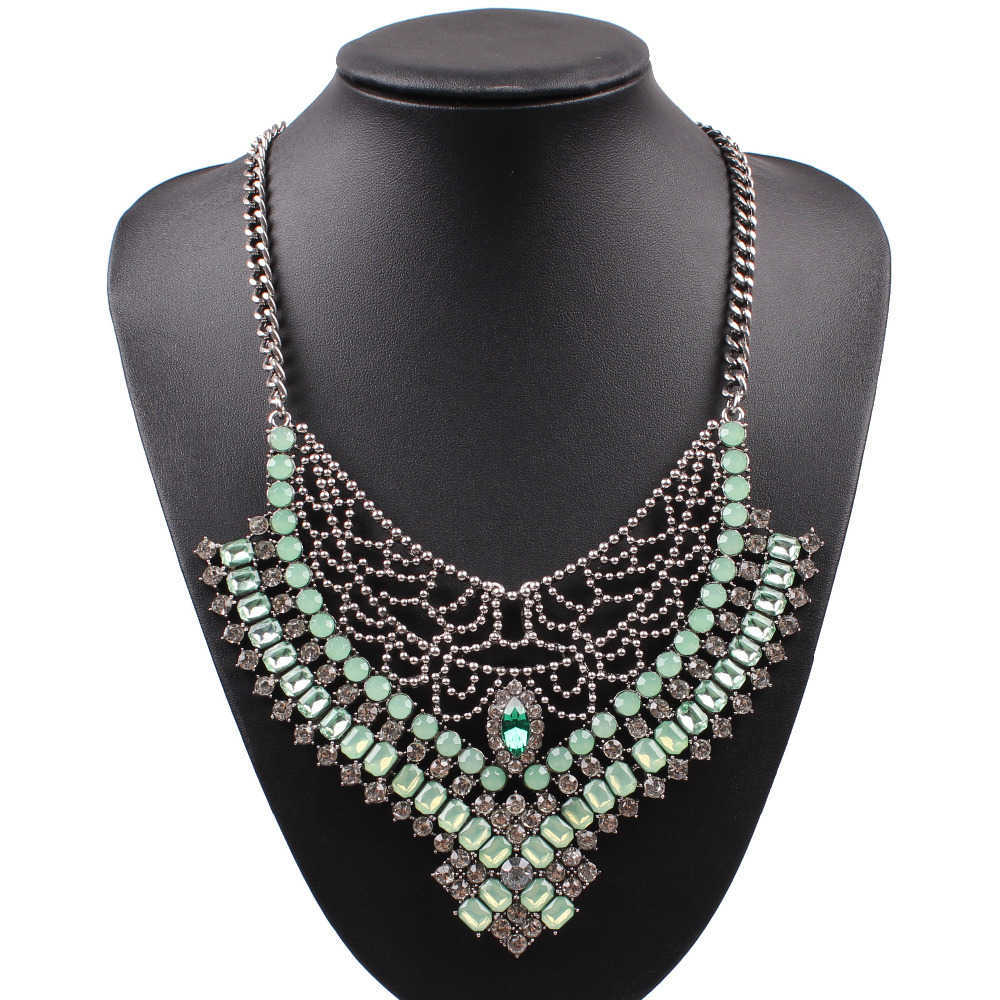 

Arrival Design Fashion Pendant Big Chunky Statement Crystal Acrylic Chain Necklace Jewelry Women Whole