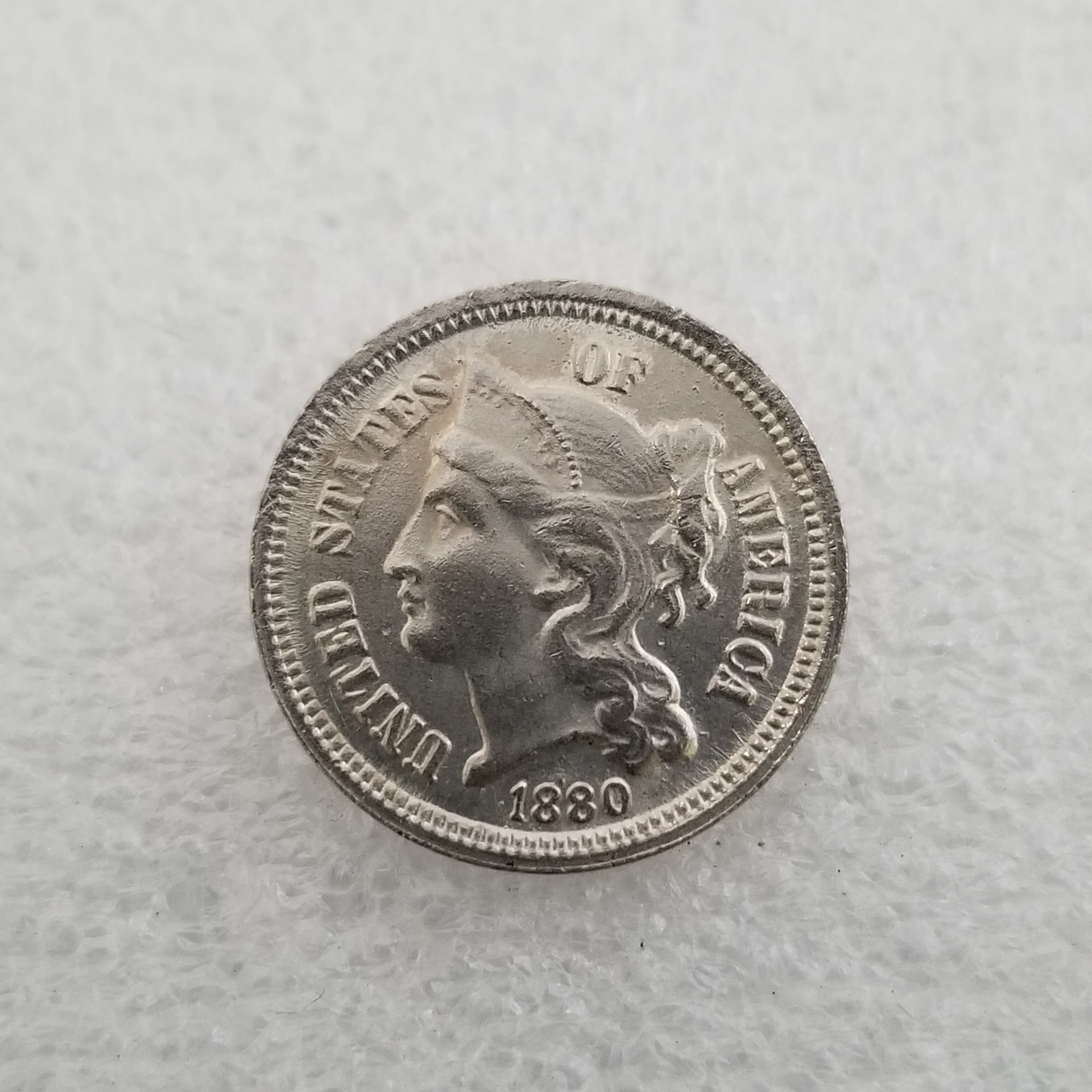 

Collection Coin US 1880 THREE CENT NICKEL Copy Home Decoration Accessories Coin Silver Coinlist
