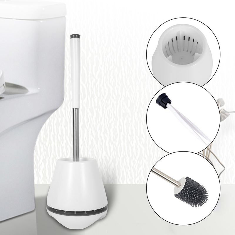 

2021 New Multifunctionality Tpr Set with Bathroom Cleaning Support Foot-floor Brush for Toilet Toilets Wc Accessories Lik4, Red