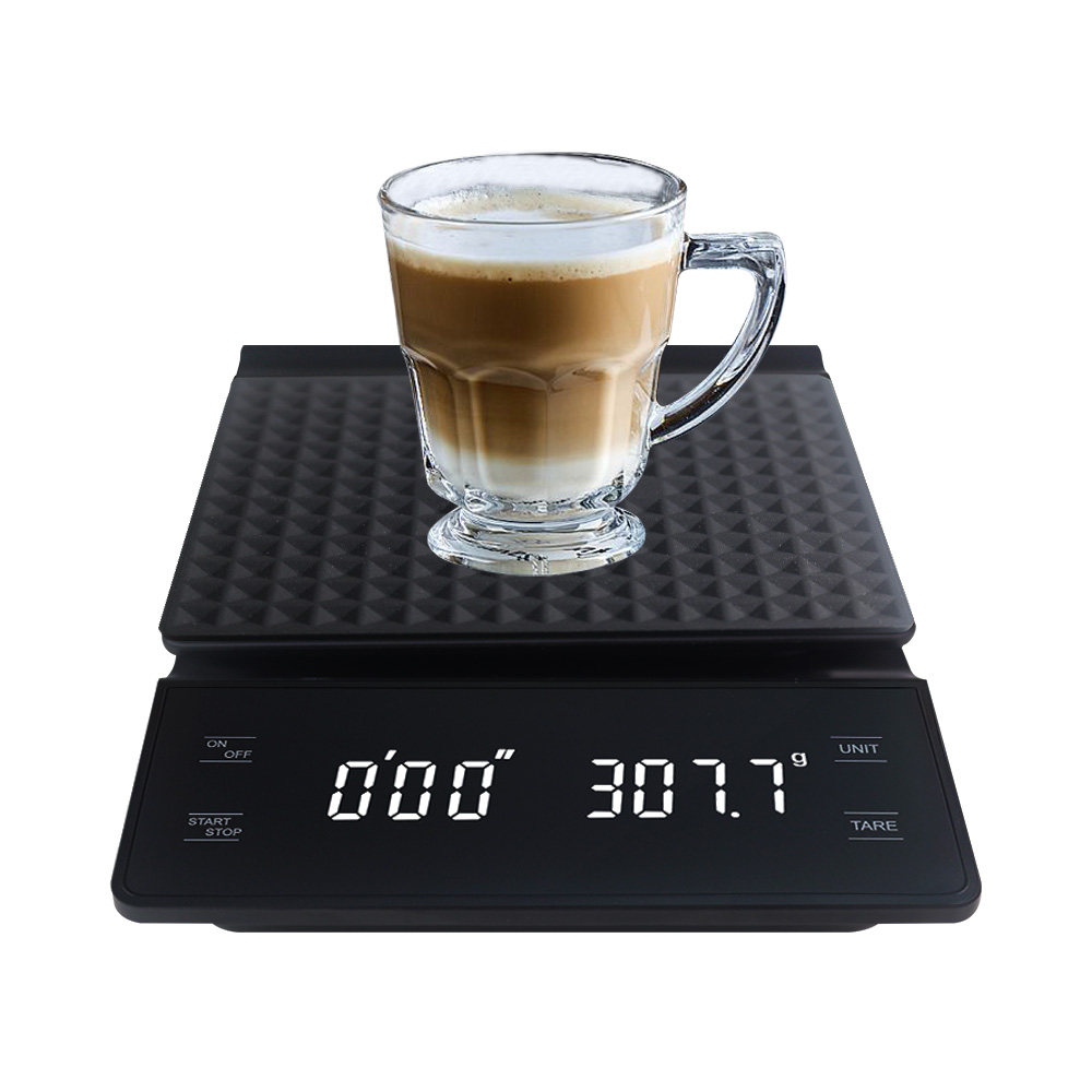 

Electronic Scales 3000g 0.1g Food Coffee Balance Kitchen Scales Measuring Weight Libra Precision Scale with Timer Function