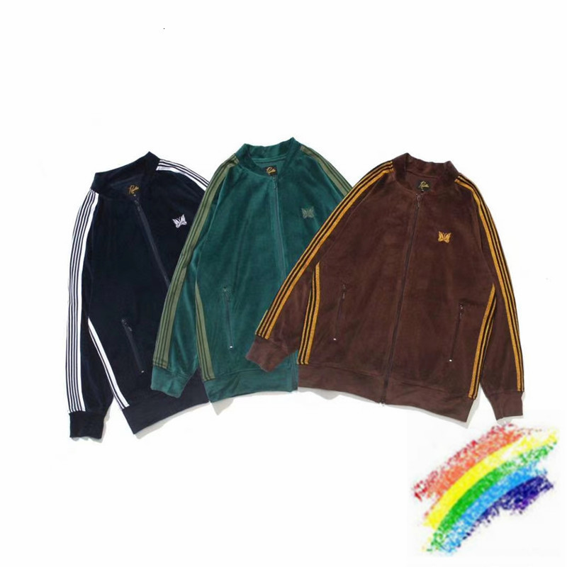 

2021 New Fw Veet Jacket Men Women 1:1 High Quality Fashion Butterfly Embroidery Needles Jackets Awge Coats Ftsc