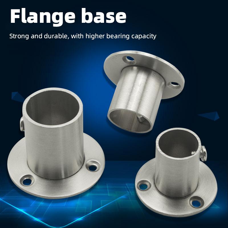 

Hangers & Racks Stainless Steel Flange Seat Pipe Base Clothes Drying Rod Hardware Accessories Wardrobe Hanging Curtain