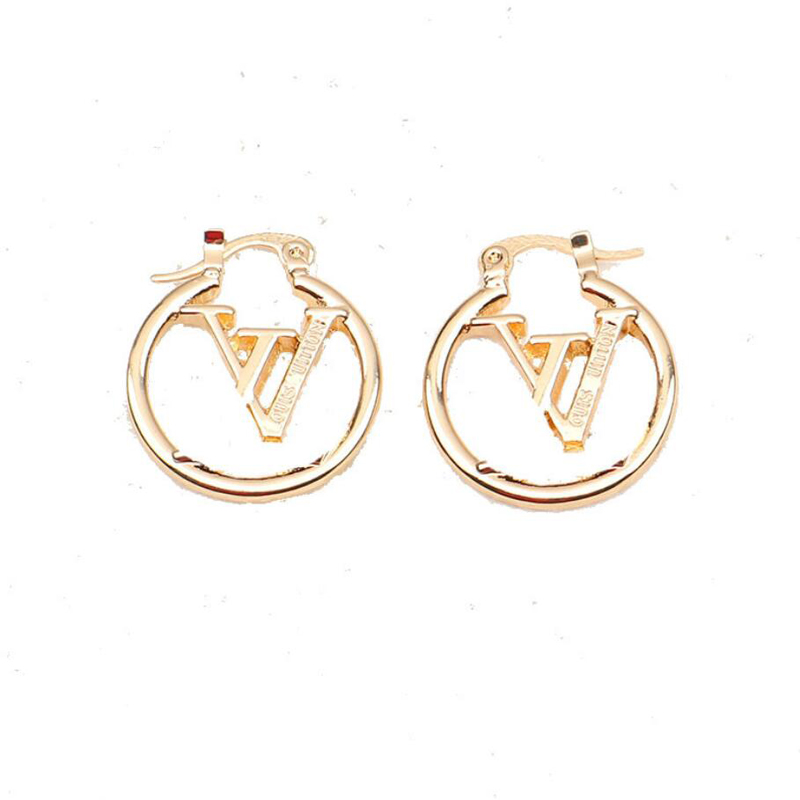 

Fashion Womens Brand Designer Letters Earrings Stud Ear Cuff Women Elegance Temperament Simple Ladies Wedding Party Jewelry Accessories ER0072, Golden;silver