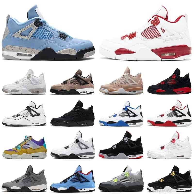 

4 4s Men Basketball Shoes University Blue White Oreo Taupe Haze Black Cat Diy Shimmer Alternate 89 Womens Mens Trainers Sports Sneakers Size, 4s item #2