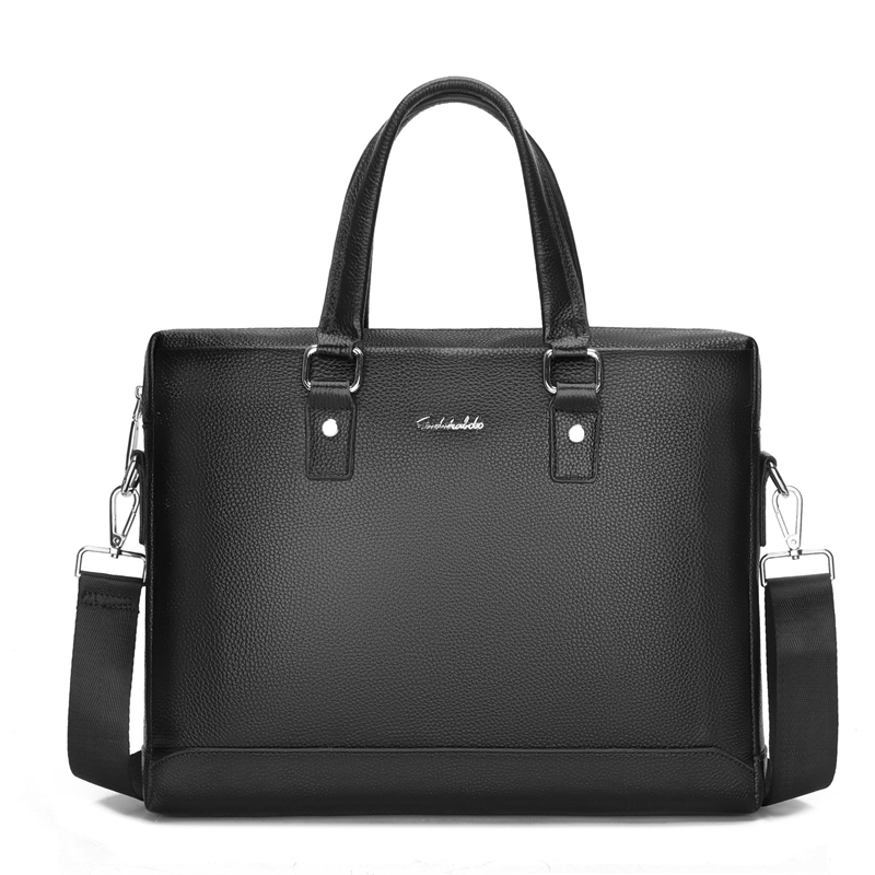 

2021 new briefcase business men's hand large capacity messenger computer single shoulder bag, Black