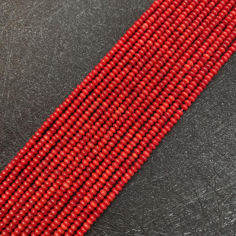 

Other 2x3mm Size 1Strand Red Color Abacus Shepd Artificial Coral Loose Beads Spacer DIY For Making Necklace Earrings Bracelets