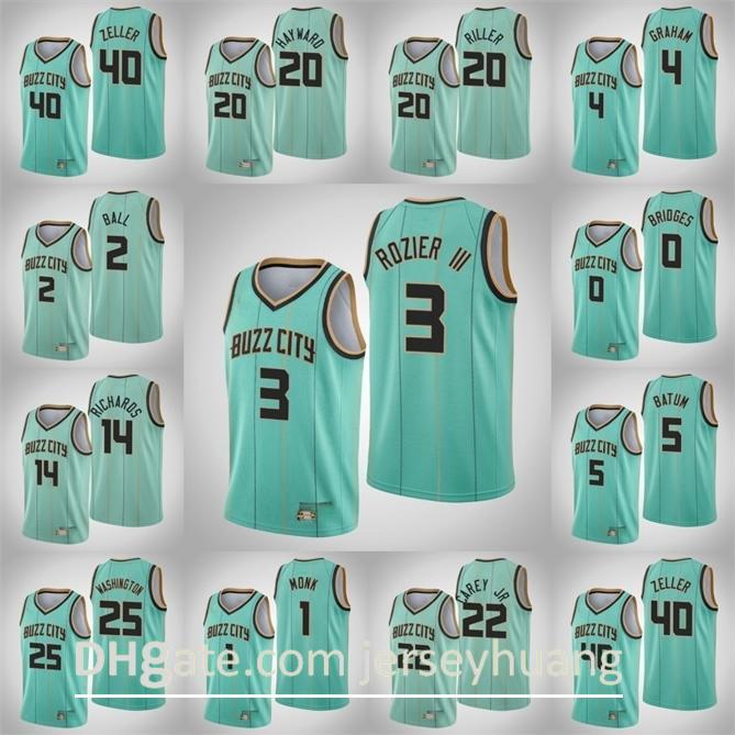 

Charlotte\rHornets\rMen Vernon Carey Jr. Cody Zeller Devonte' Graham Nicolas Batum Malik Monk Mint Green Buzz 2020-21 Jersey, Color5