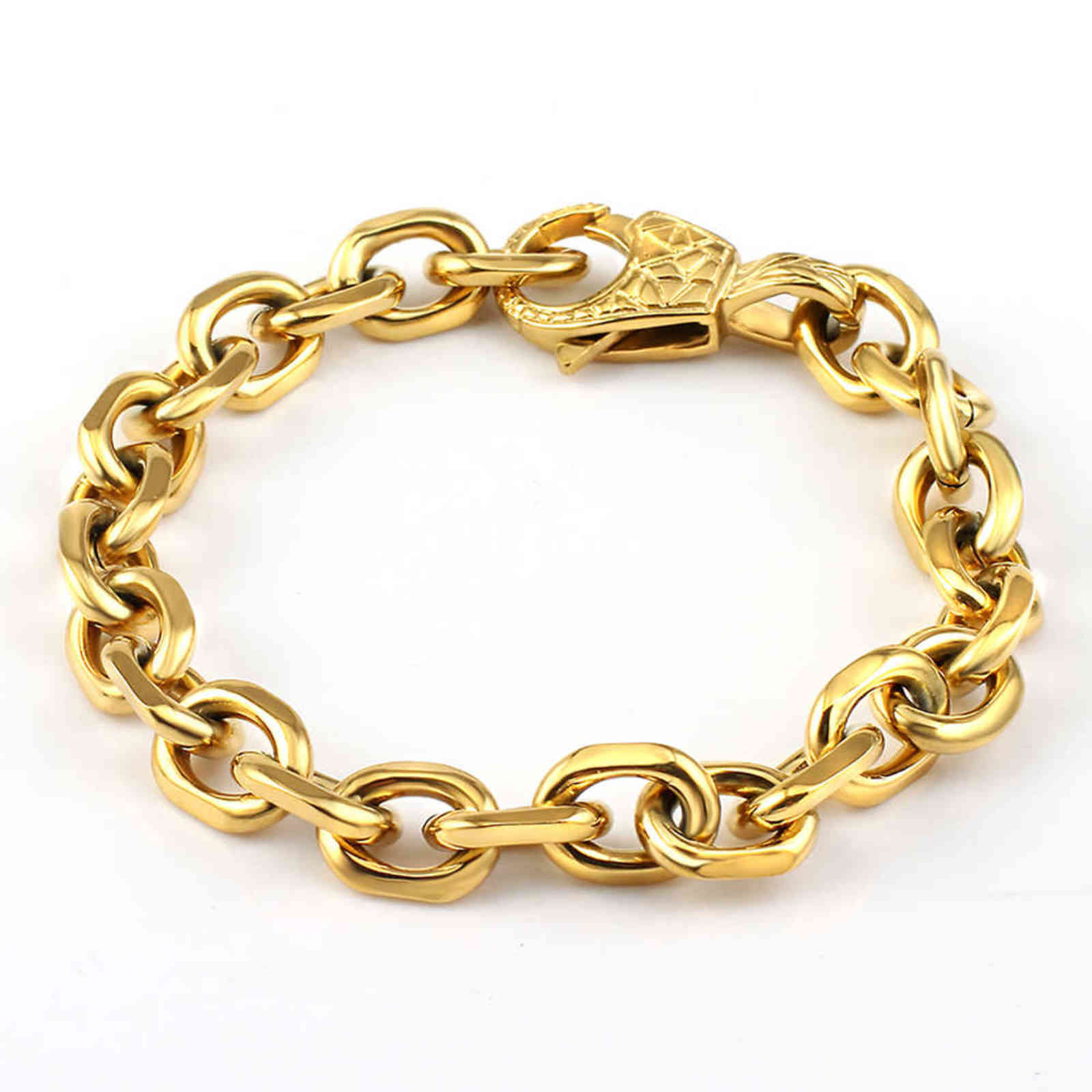

316l Stainless Steel Gold Cross o Chain Bracelat Bangles for Women Men Accesories Jewelry Waterproof Bracelets Factory Wholesale
