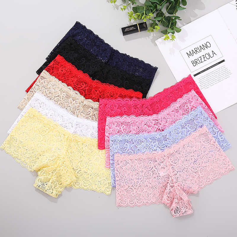 

Summer Thin Lace Panties Underwear wholesale Sexy See through Comfortable Shorts Women Female Intimates Boxers BoyXH69F9, Black;pink