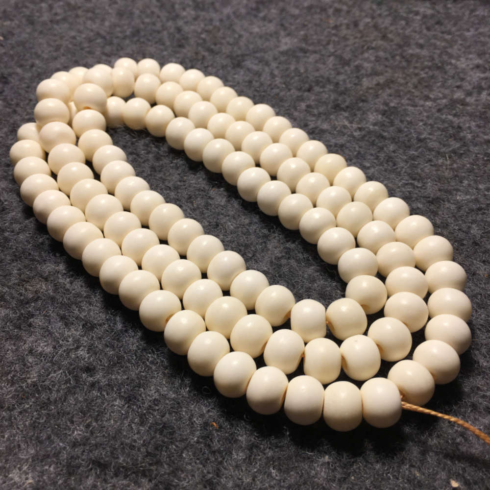 

bracelet Natural Tibetan greasy deer bone 108 Buddha beads apple barrel bracelet jewelry cow camel, Golden;silver