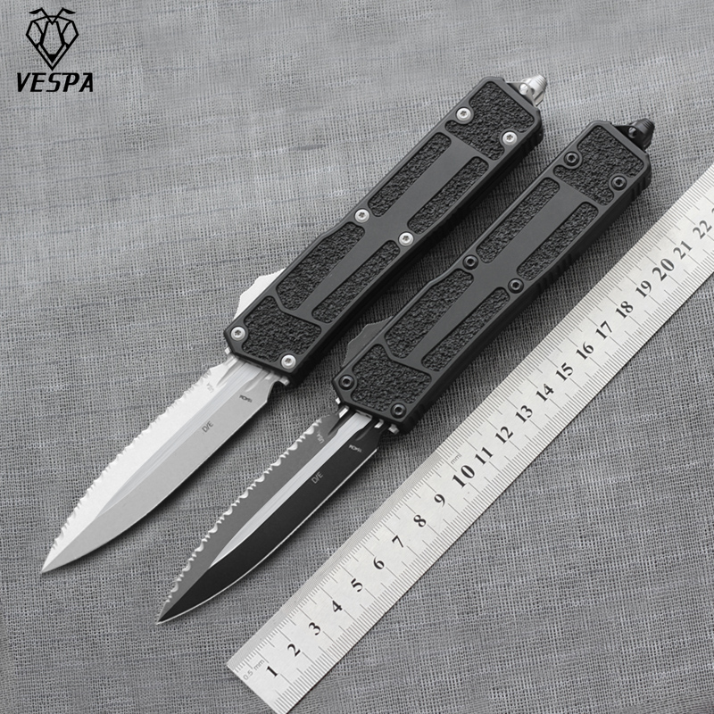 

VESPA JIA CHONG 2 knife Handle:7075Aluminum 154CM D/E blade outdoor EDC hunt Tactical tool dinner kitchen knife