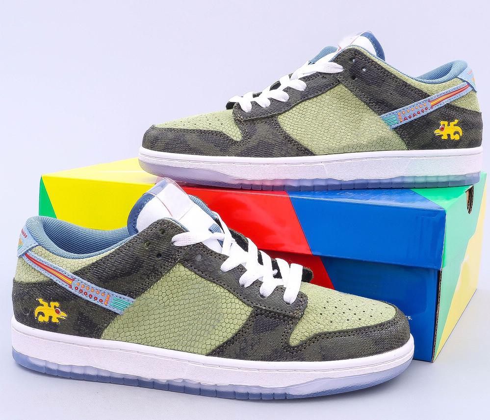 

Shoes Dunk women men US12 Sneakers Siempre Familia shadow SB TRD QS Chunky Dunky Low skateboard Chicago Travis Sports DO2160-335, Bubble wrap packaging