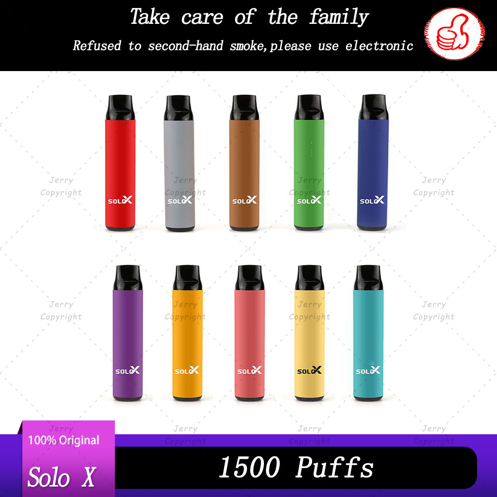 

Original Vapeman Solo X Disposable Pod Device 850mAh 1500 Puffs 4.2ml Prefilled Vape Pen Stick Bar Starter Kit