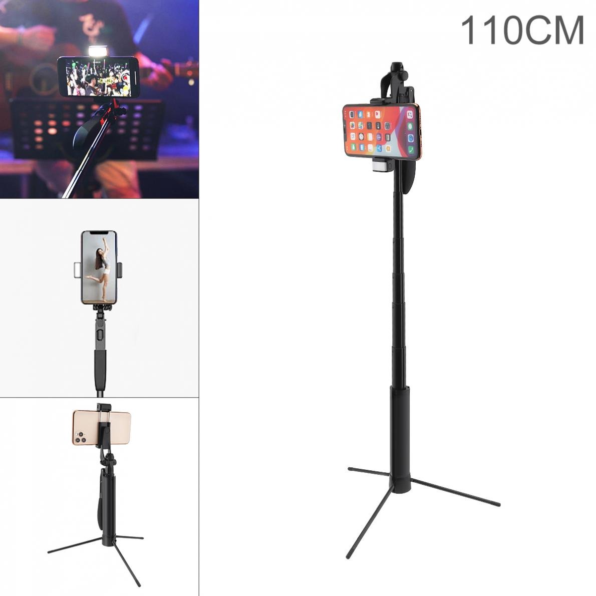 

Portable Integrated Selfie Stick Tripod Live Stabilizer with Adjustable Fill Light Mobile Phone Bracket Remote