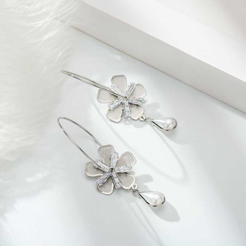 

TS-ED010 High Quality 925 Sterling Silver Fine Spain Version Bear Jewelry Women's Earrings Whole Price