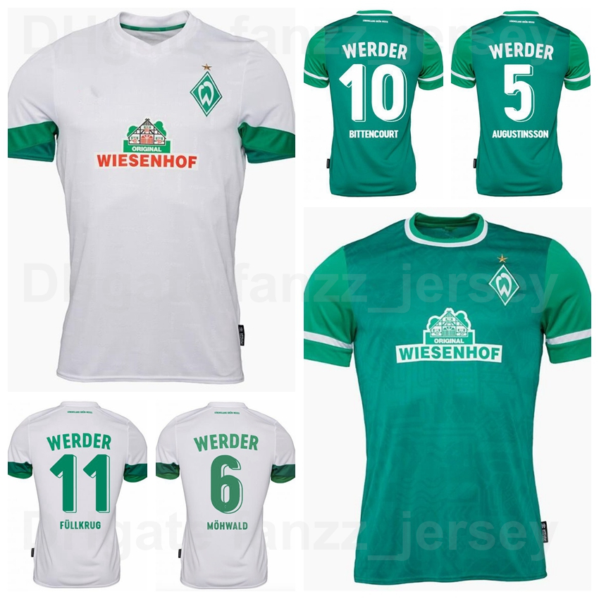 

SV Werder Bremen Soccer 6 Kevin Mohwald Jersey Set 27 Felix Agu 11 Niclas Fullkrug 10 Leonardo Bittencourt 22 Niklas Schmidt 21 Omer Toprak, Black;yellow
