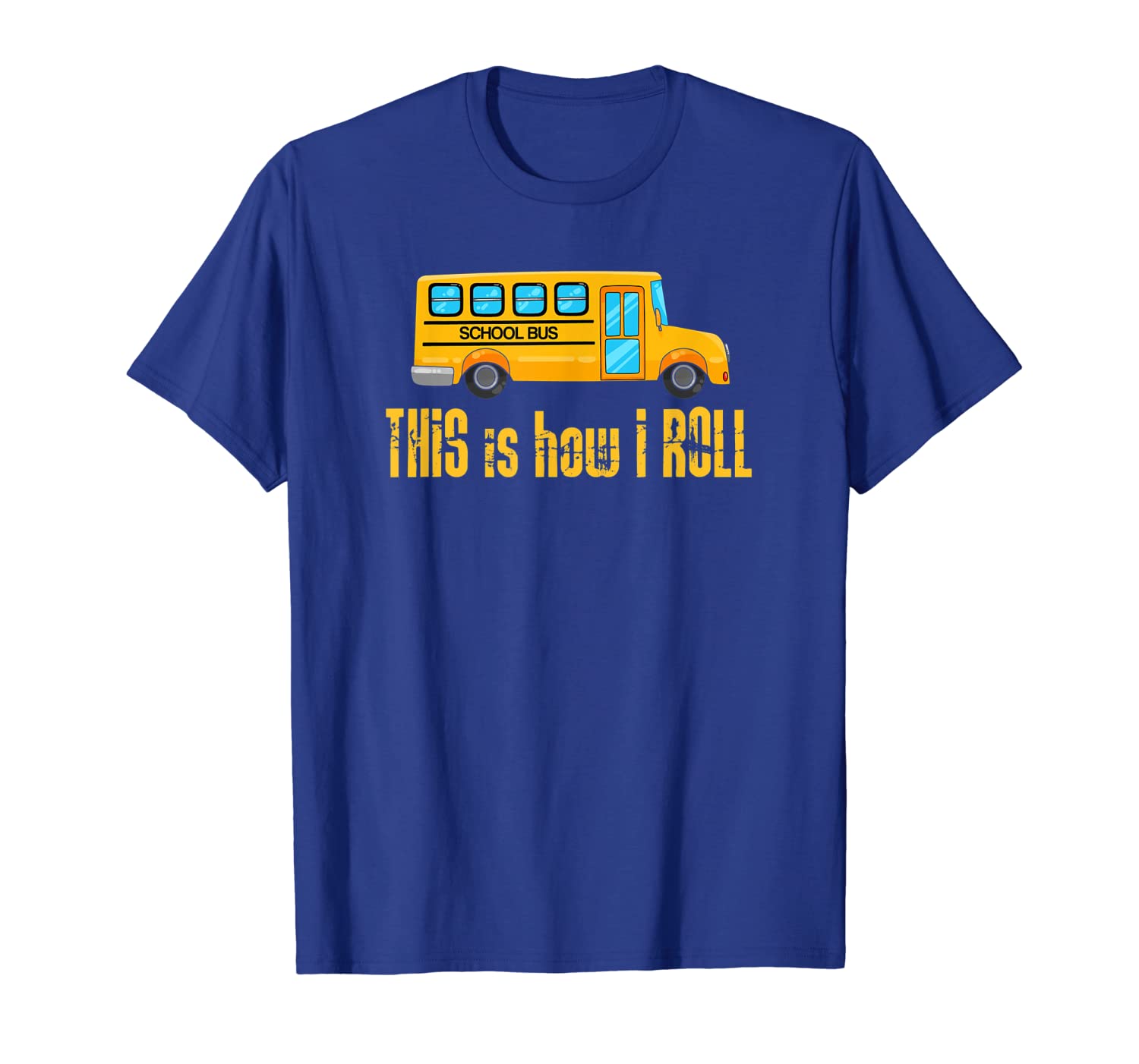 

this is how i roll t shirt for school bus driver, White;black