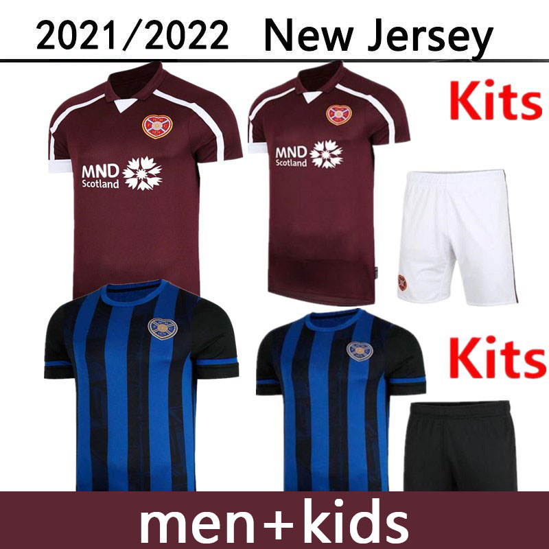 

The Lates 2021 2022 HEART OF MIDLOTHIAN FC Third soccer jerseys 21 22 Hearts Washington WALKER NAISMITH Ikpeazu CLARE BOYCE Home Men Kids Kits football Jersey shirts