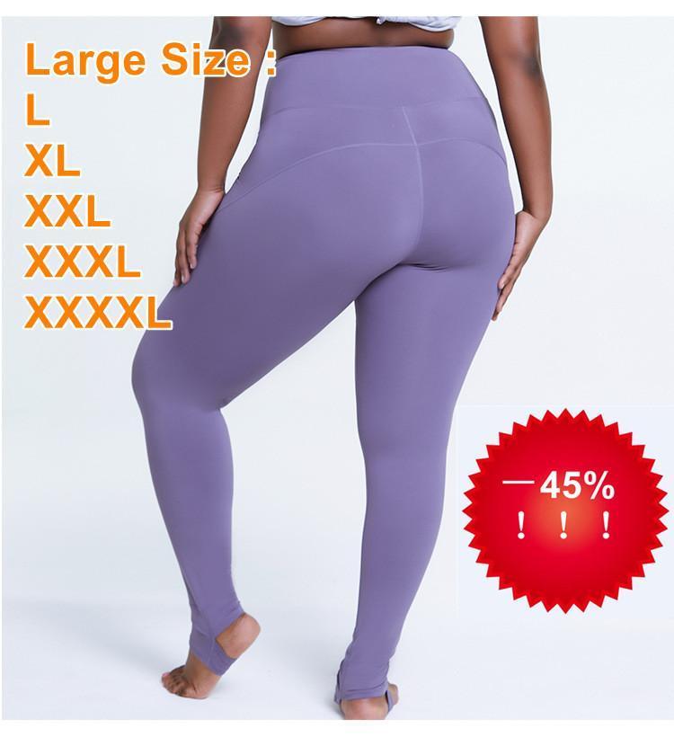 

Yoga Outfit Women Leggings Gym Seamless Pants Large Plus Size XXXL XXXXL Sports Trousers Stretchy High Waist Athletic Exercise Fitness, Black