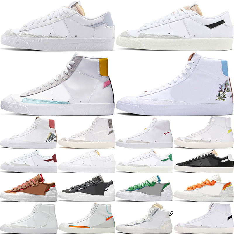 

blazer mid low 77 Vintage Running Shoes Have A Good Game sketch pack gold navy black blue CNY sashiko brick red Trainers Sneakers Sport, 28 white black 40-45