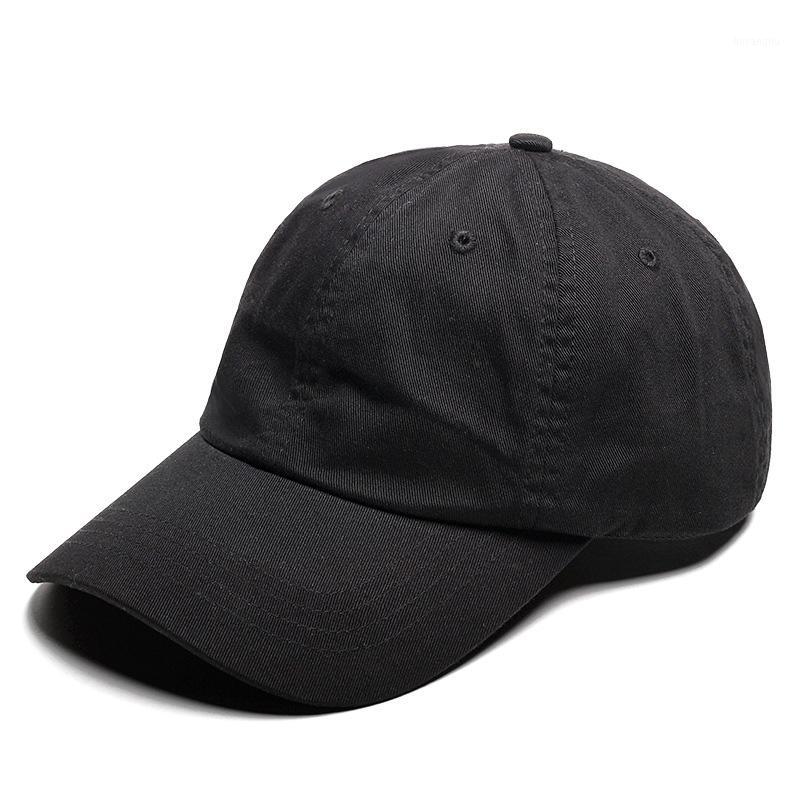 Capuchon à balles 100% coton blanc de baseball noire blanche blanche snapback papa chapeau homme femmes 6 panneau visière capuchon vintage gorra
