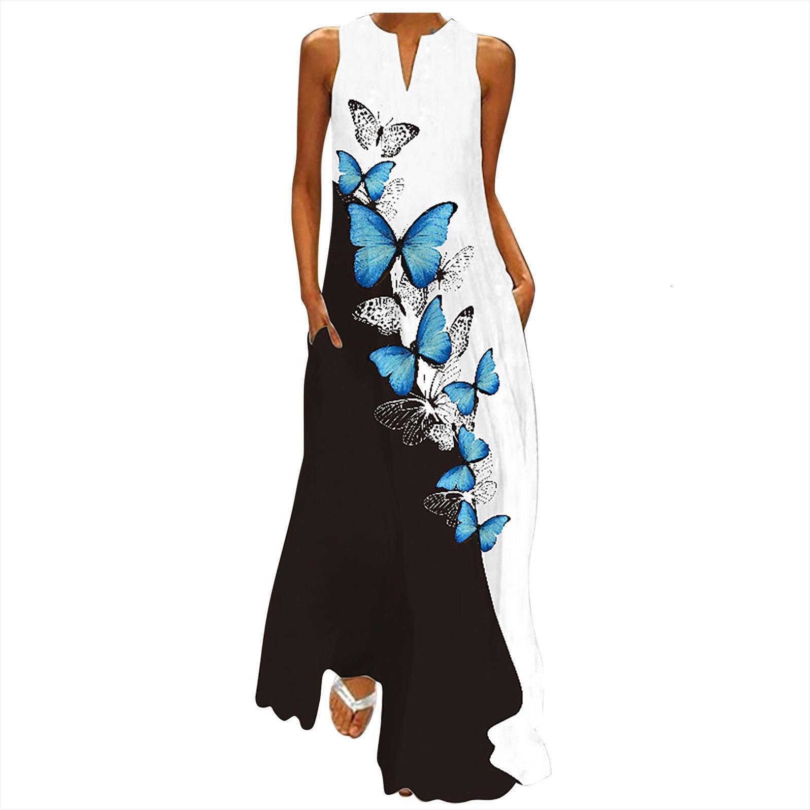 

harajuku fashion casual summer loose women dress printed round neck sleeveless ropa mujer vetements vestido midi, Black;gray