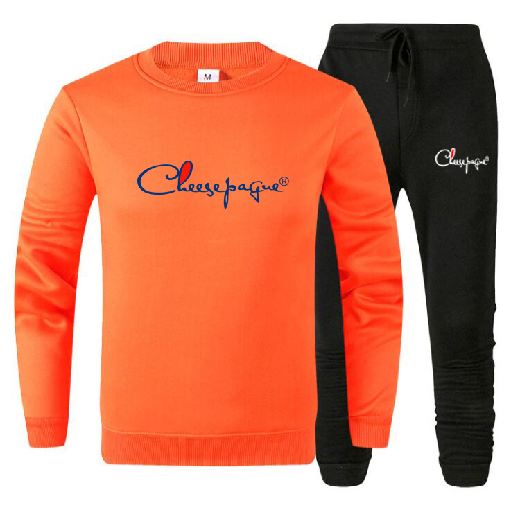 

Sets Tracksuit Men Autumn Winter Hooded Sweatshirt Drawstring Outfit Sportswear 2022 Male Suit Pullover Two Piece Set Casual