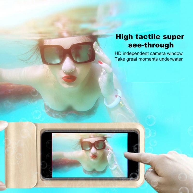 

Storage Bags Dust-Proof Phone Swim Bag Isolate Dirt Transparent Diving Universal Mobile Surfing Cover For