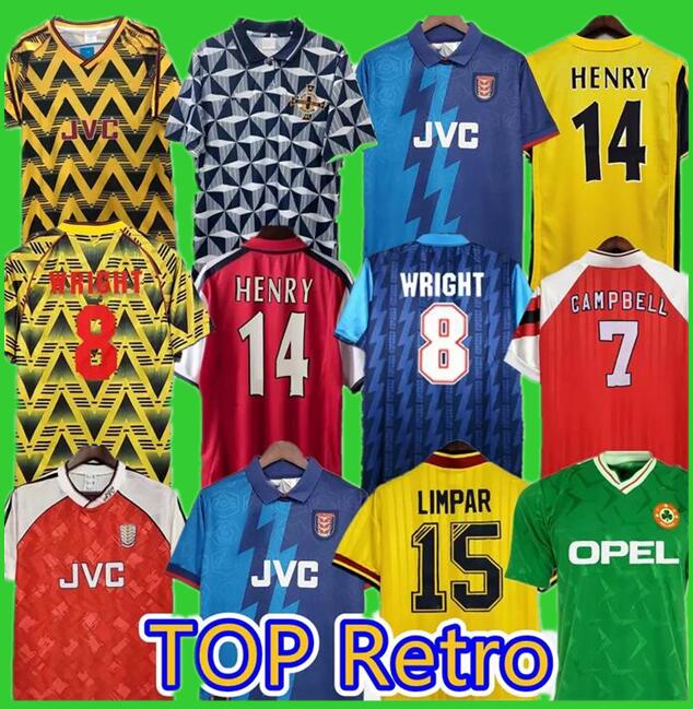 

Gunners HENRY Retro Soccer Jerseys Arsen HIGHBURY HOME PIRES REYES 02 03 05 06 92 93 94 95 96 98 99 BERGKAMP ADAMS Persie Galla 88 89 90 Vintage Classic FOOTBALL, 92-94 home