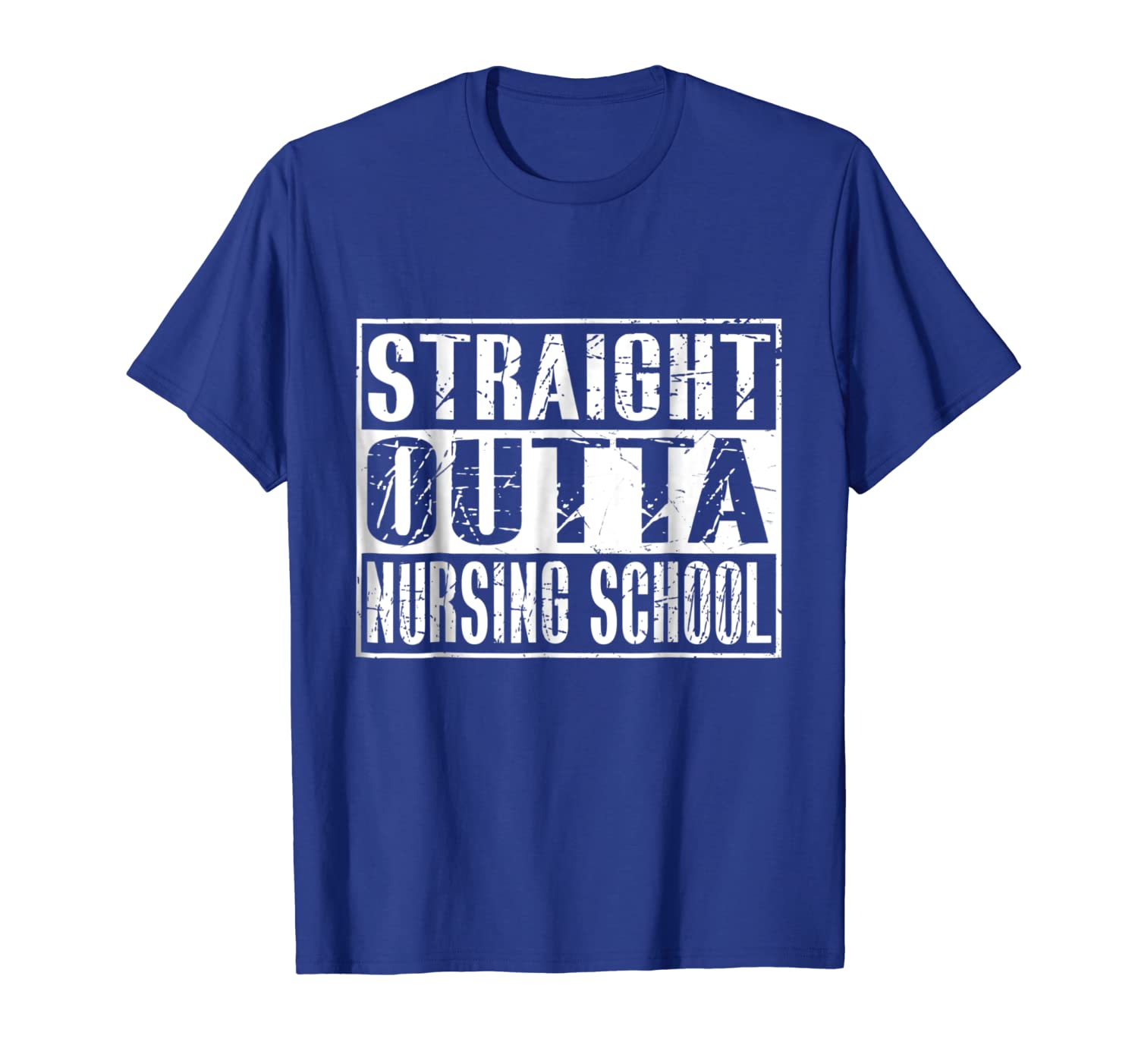 

straight outta nursing school t-shirt funny nurse gift shirt, White;black